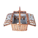 Picnic basket for 4 people, 46x33xH22/40cm