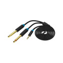 Audio Cable 3.5mm TRS to 2x 6.35mm Vention BACBH 2m (black)