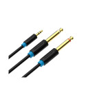 Audio Cable 3.5mm TRS to 2x 6.35mm Vention BACBH 2m (black)