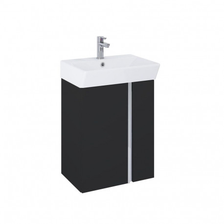 CABINET SKYE 50 D2 BLACK MATT WALL HUNG