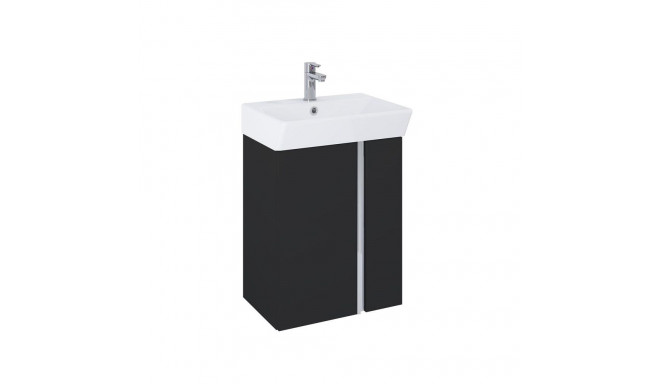 CABINET SKYE 50 D2 BLACK MATT WALL HUNG