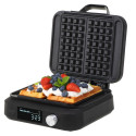 Adler Waffle Maker with LED Display | AD 3087 | 2200 W | Number of pastry 2 | Belgium | Black