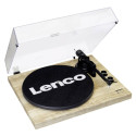 Lenco LBT-188 vinyl record player, pine