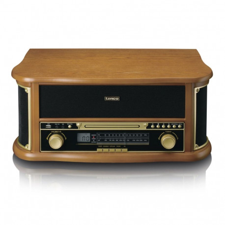Lenco TCD-2551WD audio turntable Belt-drive audio turntable Wood Automatic 8711902082903