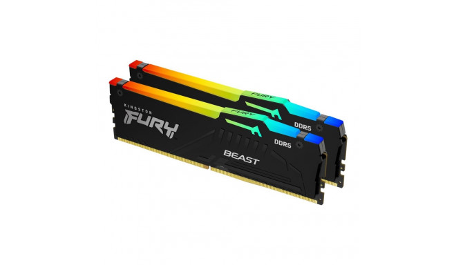 Kingston FURY Beast DDR5 RGB 6000 MHz CL30 16 GB mälu moodulite komplekt