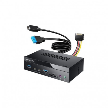 Graugear Reader Multifunctional 5.25” Bay Front Panel with USB HUB and Card Reader