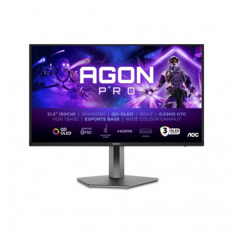 AOC AG326UD 32" OLED 165 Hz 0,03 ms 3840 x 2160 pikslit 250 cd/m² 2 HDMI-porti