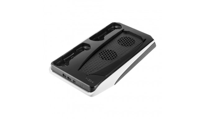 Fixed Multifunctional Station for PlayStation 5 with Cooling and Charging for two DualSense Controll