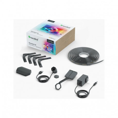 Nanoleaf|Nanoleaf 4D TV Screen Mirror + Light Strips Kit (for TV & Monitor up to 85'')|24 W|RGBIC|Wi