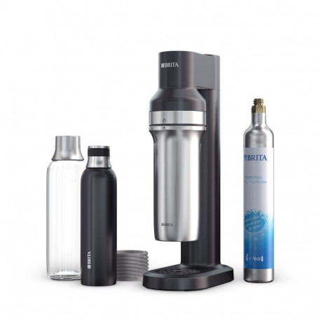 Water Carbonator - Brita 1046729 Glass Bottle 513x292x250mm Black