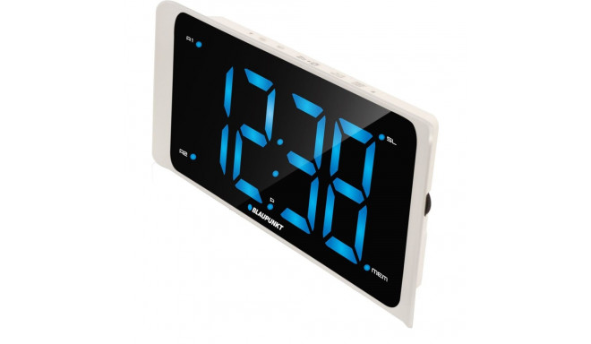 Digital Alarm Clock - Blaupunkt CR16WH FM Radio Projection White, Black