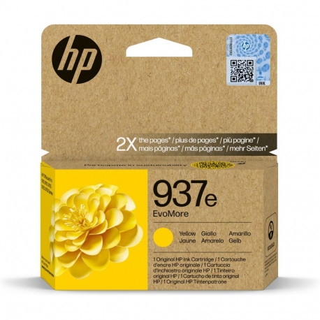 Tint HP 937e EvoMore XL Yellow/kollane 1650lk 4S6W8NE Officejet Pro 9110b, 9120e, 9720E, 9730e