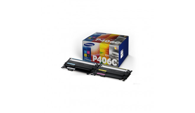 Samsung tooner CLT-P406C CMYK Value Pack CLP-360/365/CLX-3305/C410W/C460W/C460FW, must/yellow/cyan/magenta