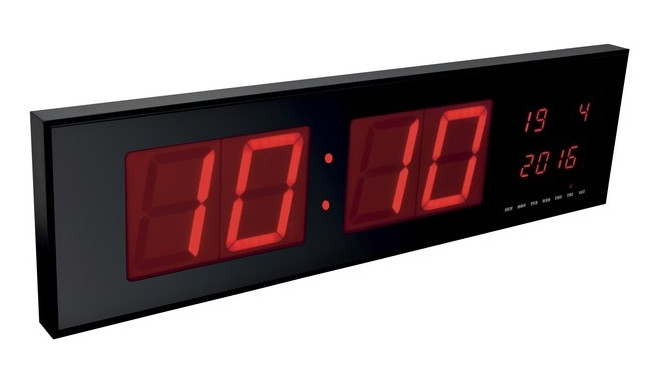 Seinakell kuupäeva, nädalapäeva ja aasta näiduga, elektr numbrid, 125mm kõrgune tabloo, 230VAC/9V to