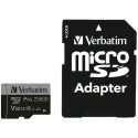 "CARD 256GB Verbatim MicroSDHC Pro Class 10 + Adapter retail"