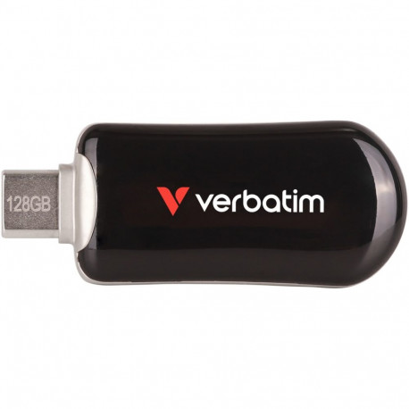 "STICK 128GB Verbatim Plectra Black USB-C Flash Drive 30225"