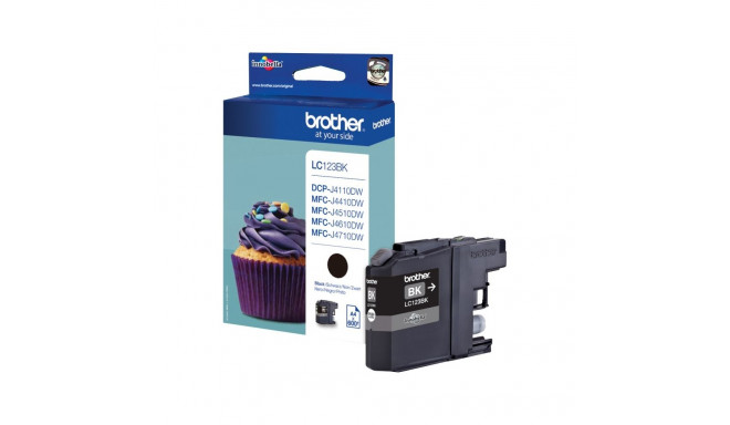 "Brother Tinte LC-123BK Schwarz bis zu 600 Seiten nach ISO/IEC 24711"