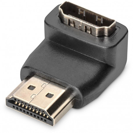 "DIGITUS HDMI Adapter, 90° gewinkelt, schwarz-gold"