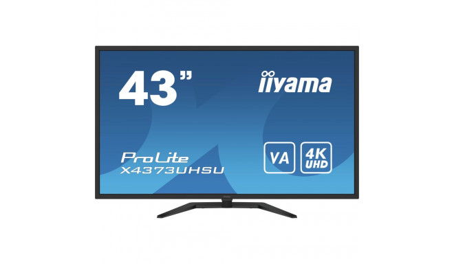 "IIYAMA 108cm (43"") X4373UHSU-B1 16:9 2xHDMI+DP+USB black"