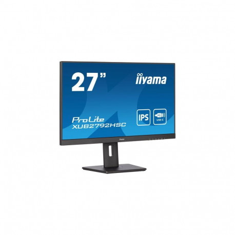 "68.6cm/27' (1920x1080) iiyama XUB2792HSC-B5 16:9 4ms IPS HDMI DisplayPort USB-C VESA Pivot Speaker