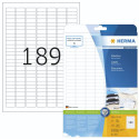 Herma Etiketid 25,4x10 mm 25 lehte DIN A4 4725 tk. 4333