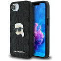 KARL LAGERFELD case for IPHONE 16e (SE 4 2025) KLHCPSE4PGKLKIPK (PU Monogram K. Head Pin) black