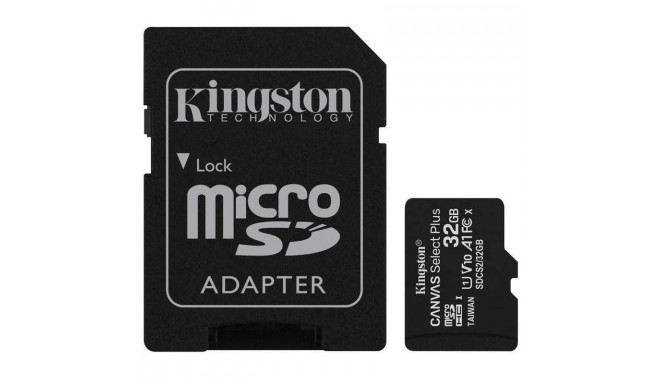 Kingston memory card microSDHC 32GB UHS-I + adapter