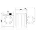 Whirlpool kuivati soojuspumbaga W6 D84WB EE energiatõhususe klass A+++ eestlaetav 8 kg LCD sügavus 6
