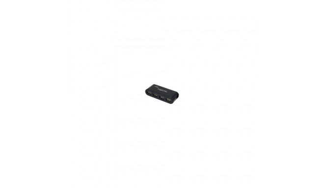 Logilink | USB 2.0 Jagaja - 4 porti koos toiteadapteriga