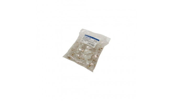 MP0002 | CAT5e Modular PlugSuitable for 8P8C Round CablePlug unshieldedGold-plated contacts | Transp