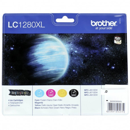 Brother Multipack | LC1280XL | Ink Cartridge | Magenta, Cyan, Yellow, Black