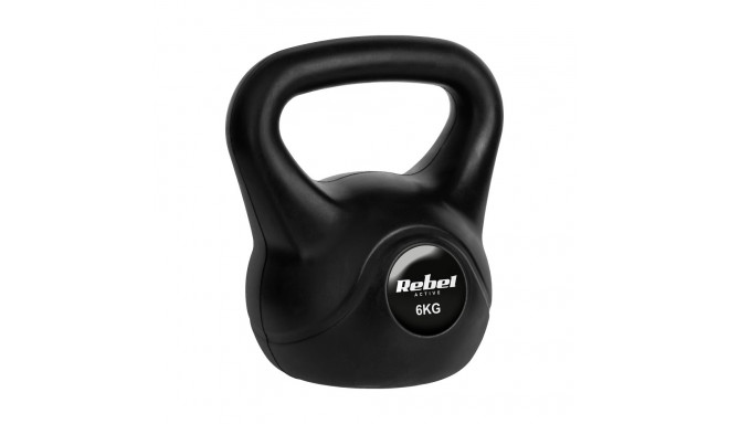 Kettlebell bitumiczny 6 kg REBEL ACTIVE