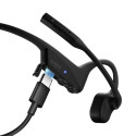 Headset - SHOKZ OpenComm2 Upgrade Wireless Bluetooth, Black