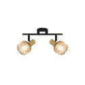 SPOT LIGHT SHADOW 2XE14 BLACK/GOLD