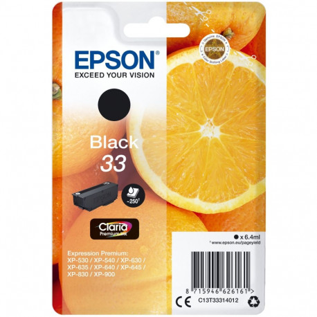 "Epson Tinte 4LB Singlepack Black 33 Claria Premium Ink"