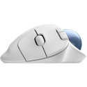 "Logitech ERGO M575S Wireless Trackball - Off White + Blue Ball"