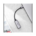 Ugreen external network adapter RJ45 - USB Type C (1000 Mbps / 1 Gbps) Gigabit Ethernet gray (CM199)