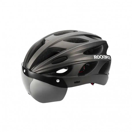 Cycling Helmet with glasses Rockbros TT-16 (black)