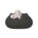 DIAMENTIQ Cat head shape litter tray mat - cat litter tray mat - 40 x 50cm