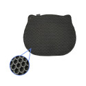 DIAMENTIQ Cat head shape litter tray mat - cat litter tray mat - 40 x 50cm