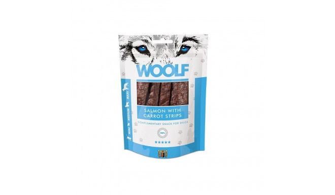 WOOLF Salmon with carrot strips - dog treat - 100g