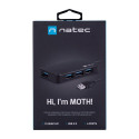 NATEC Hub USB 3.0 Moth (4 porti, must)