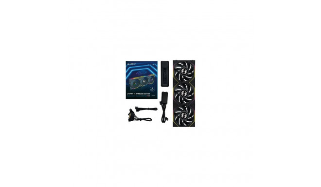 Lian Li UNI FAN TL juhtmevaba LCD ventilaator, ARGB, PWM, 3-pack koos kontrolleriga - 120 mm, must