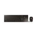 CHERRY DW 9100 SLIM keyboard Mouse included Universal RF Wireless + Bluetooth QWERTZ German Black