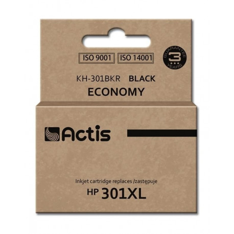 Actis KH-301BKR tindikassett (asendus HP 301XL CH563EE; standard; 20 ml; must)