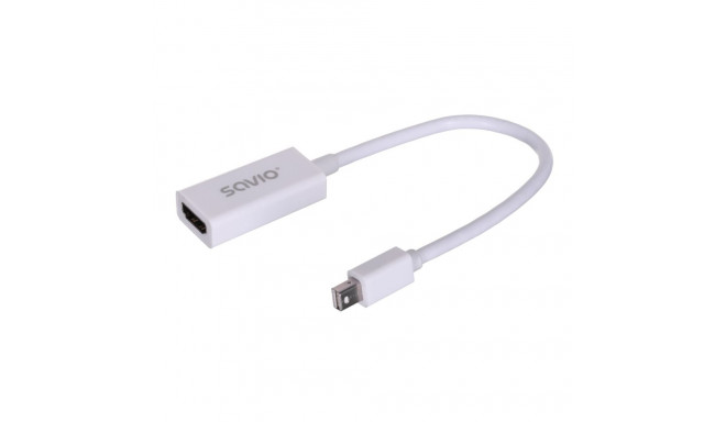 Savio CL-57 videoadapter 0.2 m Mini DisplayPort HDMI Type A (Standard) valge