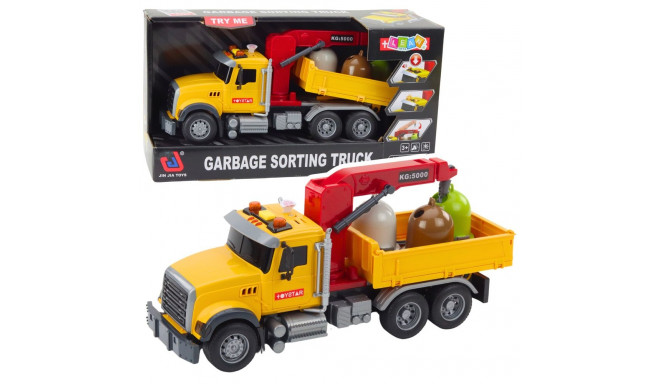 Ciężarówka Do Sortowania Śmieci Pojemniki Na Odpady Światła Dźwięki