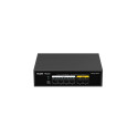 Ruijie RG-ES106F-P 6-Port 10/100 Mbps 4kV 1.2Gbps PoE Lüliti Must