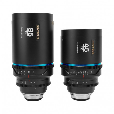 Laowa Proteus 2xAnamorphic 2-Lens Bundle Set B (45mm, 85mm) - Blue - Arri PL/Canon EF (feet)