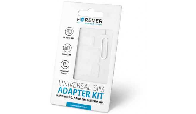 Forever SIM card adapter 3in1